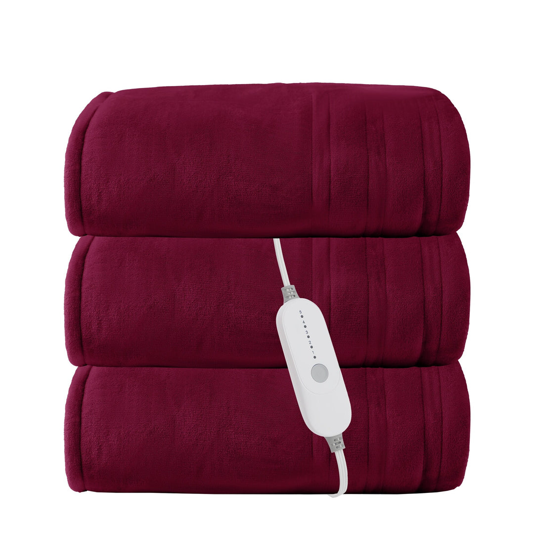 Flannel Electric Heated Blanket with Controller