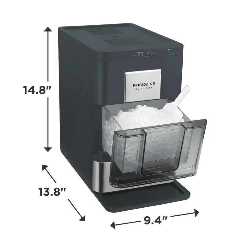 Gallery, 33 Lbs. Countertop Ice Maker, Stainless Steel Accents, Nugget Shaped Ice