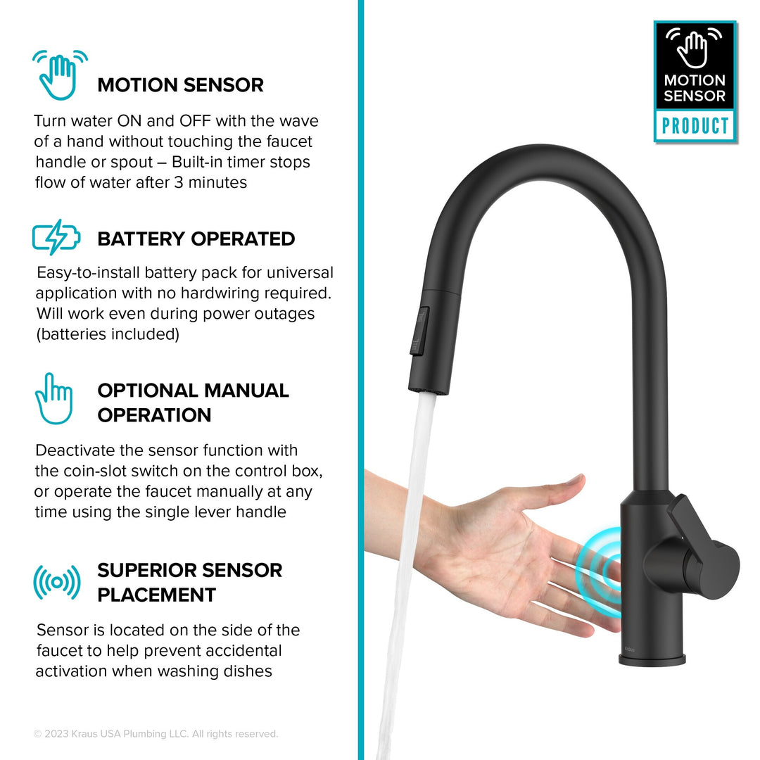 2-Function 1-Handle 1-Hole Pulldown Sprayer Brass Kitchen Faucet
