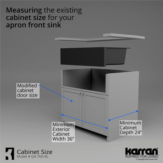 Farmhouse/Apron-Front Quartz Double Bowl Kitchen Sink