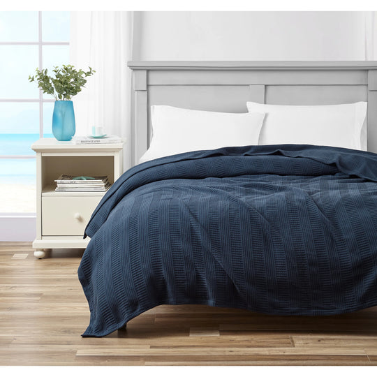 Rope Stripe Cotton Blanket