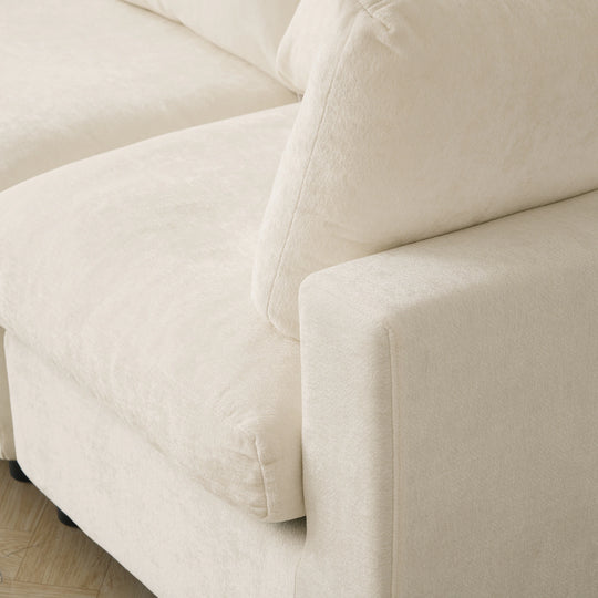 Modern Cloud Sectional Couches for Living Room Set, Chenille U-Shaped Sofa Couch