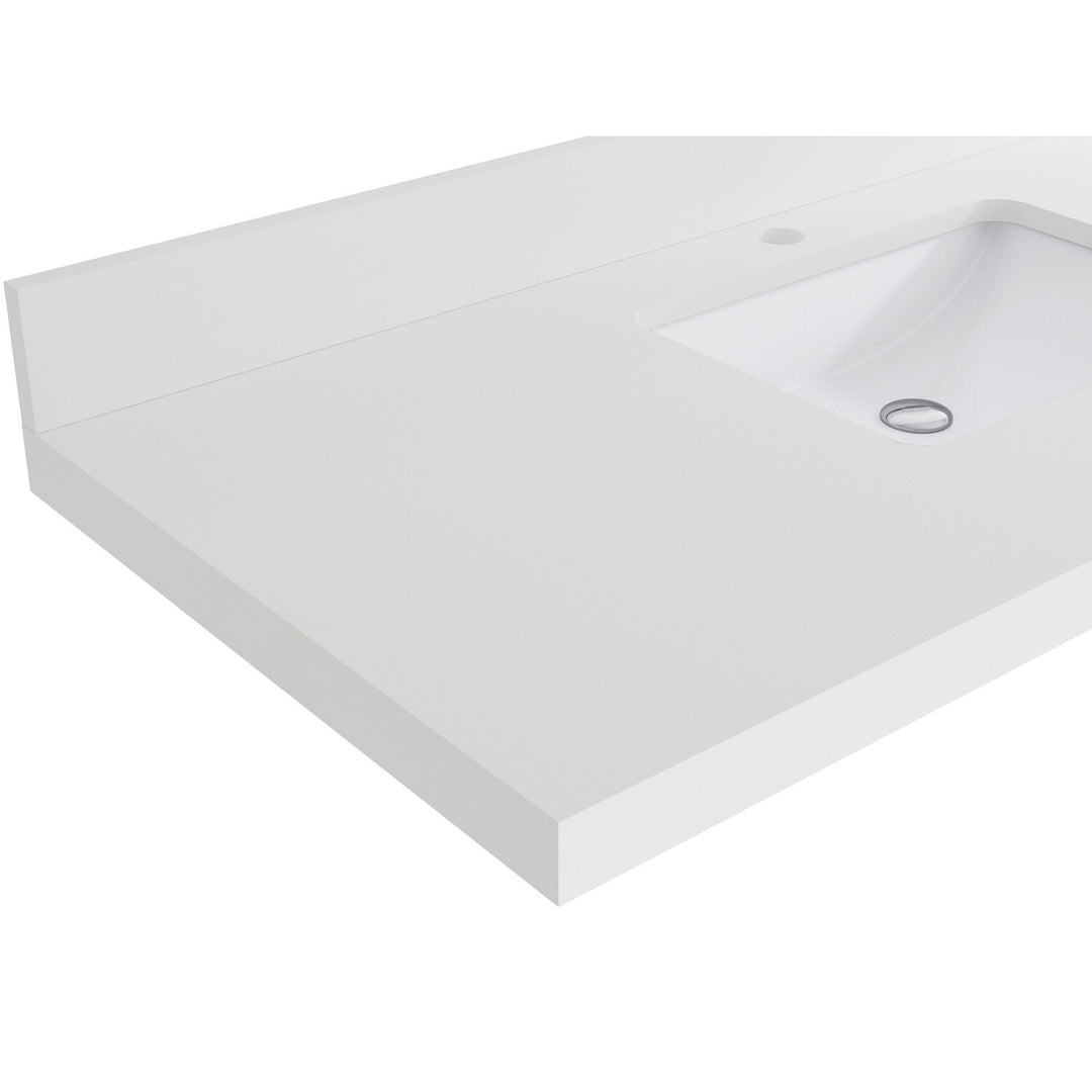 Willow Collection 84 in W X 22 in D X 36 in H Boston Double Bowl Sink Bathroom Vanity with Countertop