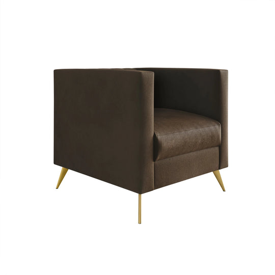 Clayfell Weiss Velvet Square Arm Chair/ Loveseat/ Sofa
