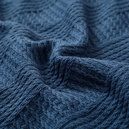 Rope Stripe Cotton Blanket