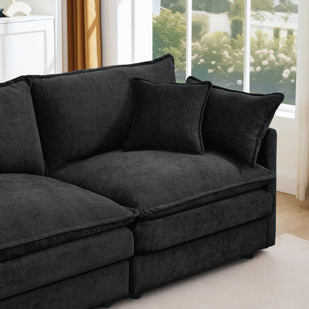 Modular Sectional Sofa, 102 Inch L Shaped Couch Set for Living Room