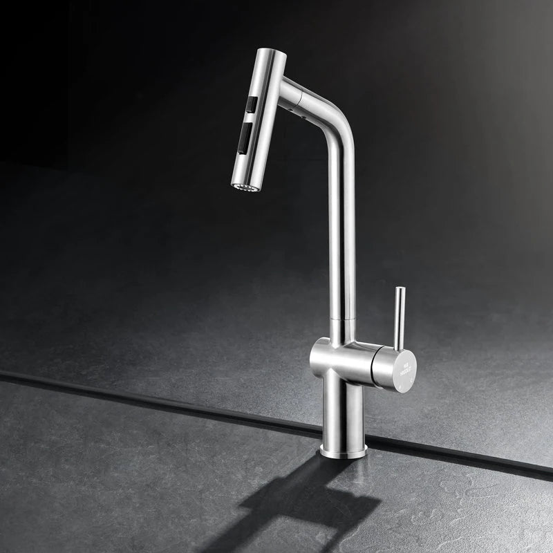 Kitchen Faucet with Pull down Sprayer, Cold & Hot Water Function