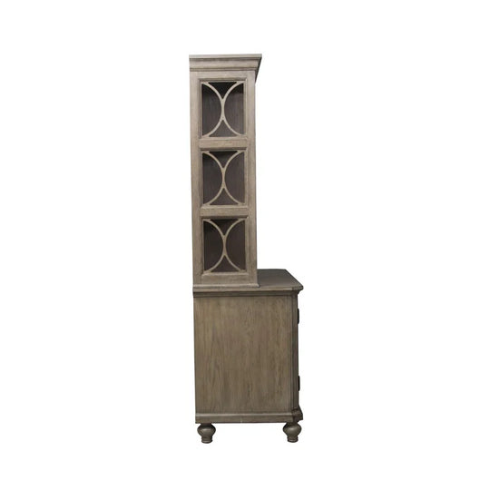 Abana Credenza Desk with Hutch