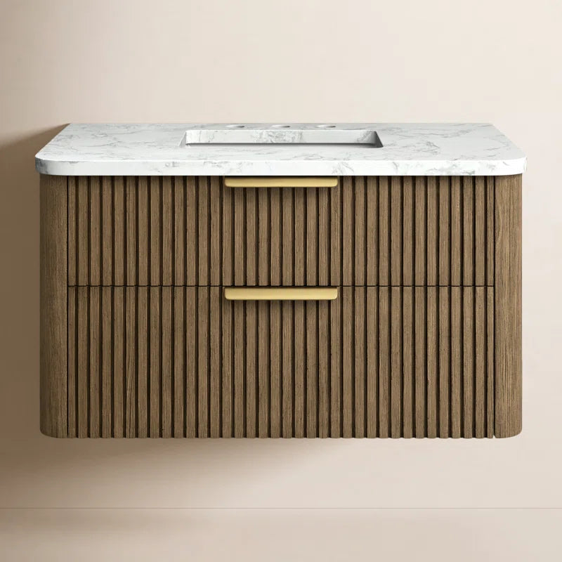 Liljan 36'' Wall-Mounted Single Bathroom Vanity