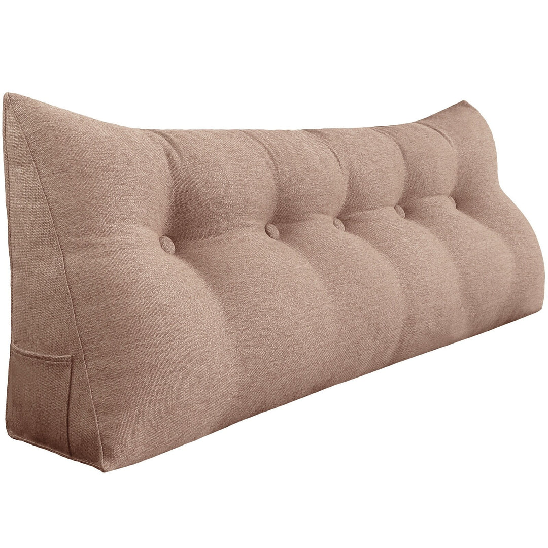 Bed Rest Wedge Reading Pillow Headboard Back Support Cushion