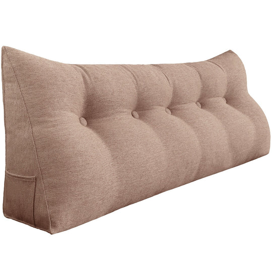 Bed Rest Wedge Reading Pillow Headboard Back Support Cushion