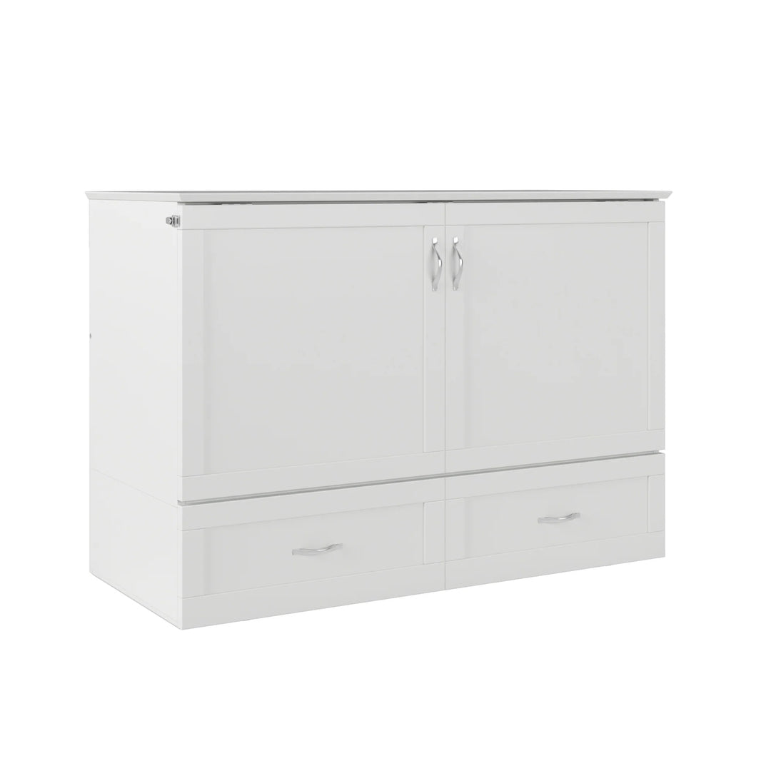 Hamilton Murphy Bed Chest with Mattress and Storage Drawer