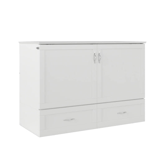 Hamilton Murphy Bed Chest with Mattress and Storage Drawer