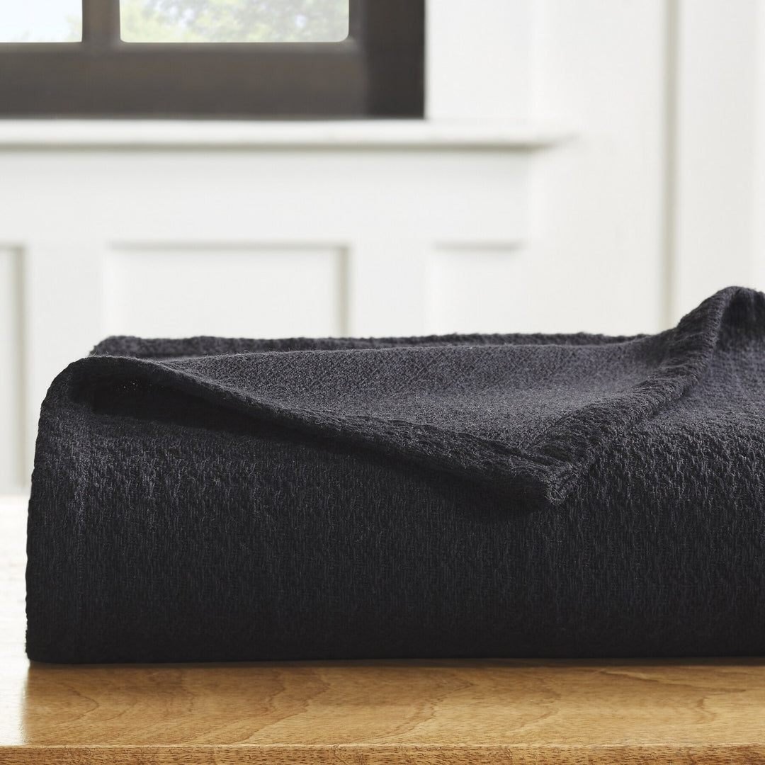 Waffle Weave Honeycomb Knit Soft Cotton Blanket