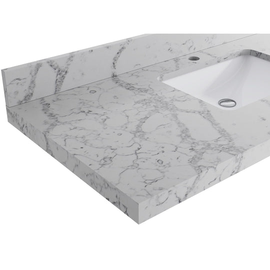 Willow Collection 84 in W X 22 in D X 36 in H Boston Double Bowl Sink Bathroom Vanity with Countertop