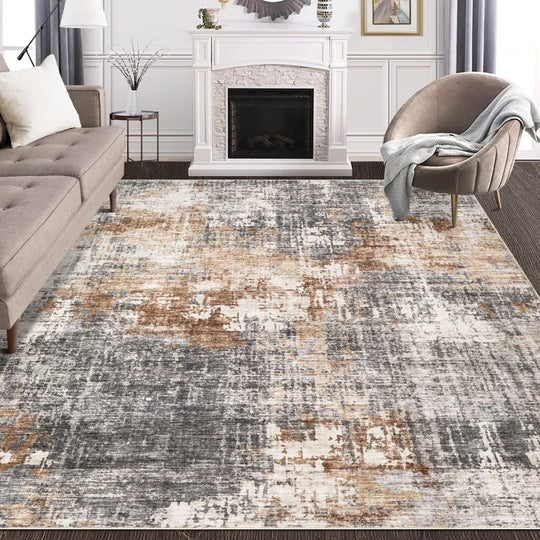 Dagmar Area Rug Living Room Rugs - Large Soft Indoor Neutral Modern Abstract Low Pile Washable Rug Carpet for Bedroom Dining Room Farmhouse Home Office