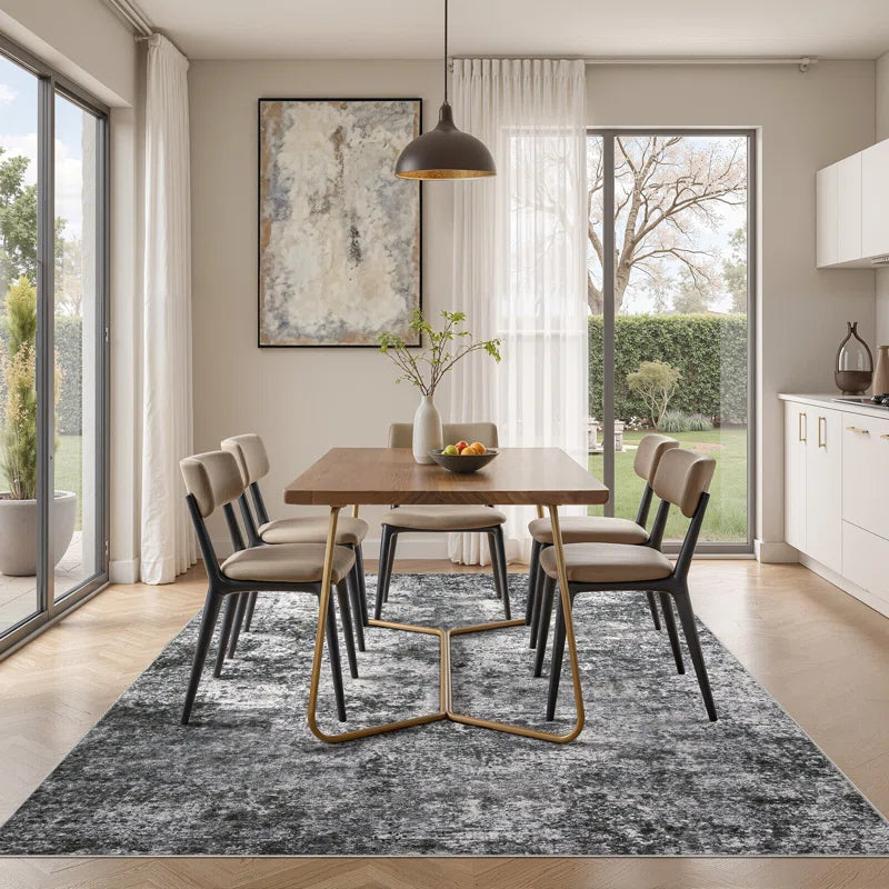 Dagmar Area Rug Living Room Rugs - Large Soft Indoor Neutral Modern Abstract Low Pile Washable Rug Carpet for Bedroom Dining Room Farmhouse Home Office