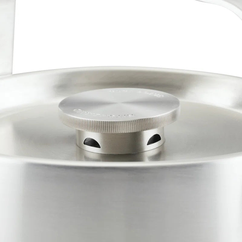 Kitchenaid Stainless Steel Whistling Induction Teakettle, 1.9 Quart, Brushed Stainless Steel