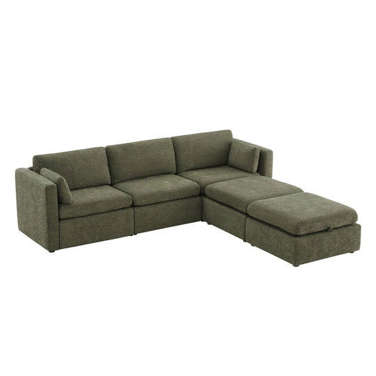 Mia Oversized Modular Sectional Fabric Sofa
