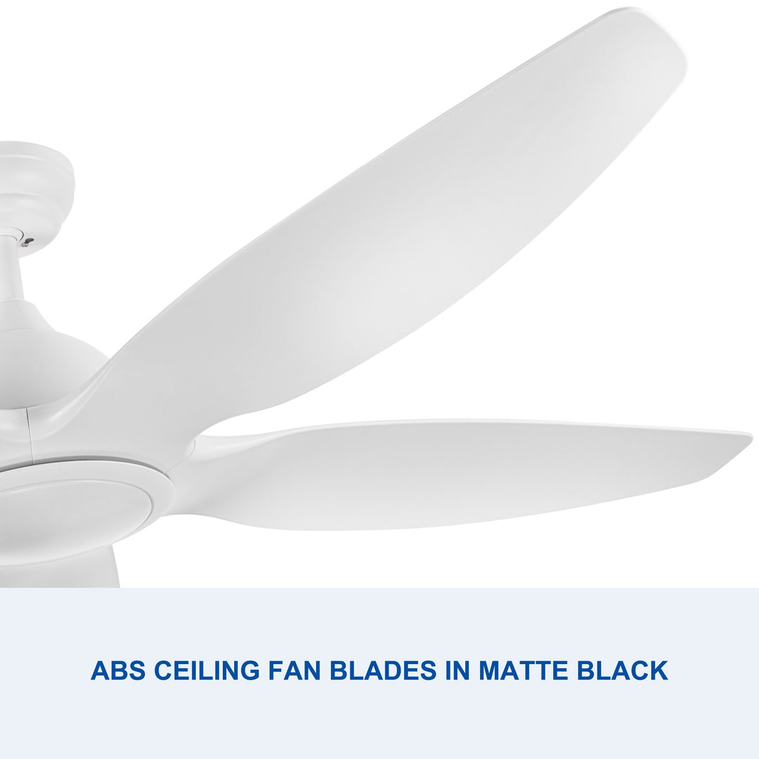 Sofucor 52/60 Inch Ceiling Fan with Integrated LED Light and Remote Control Quiet DC Motor