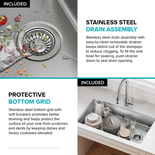 Fairlane Undermount 18 Gauge Stainless Steel Kitchen Sink