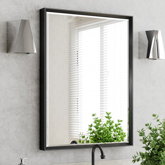 Lohoski Decorative Wall Mirror Beveled Design, Bathroom Vanity Mirror Accent Mirror Finish