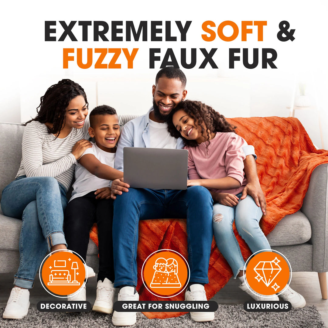 40 X 50 Ultra Soft Faux Fur Throw Blanket