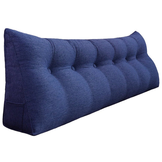 Bed Rest Wedge Reading Pillow Headboard Back Support Cushion