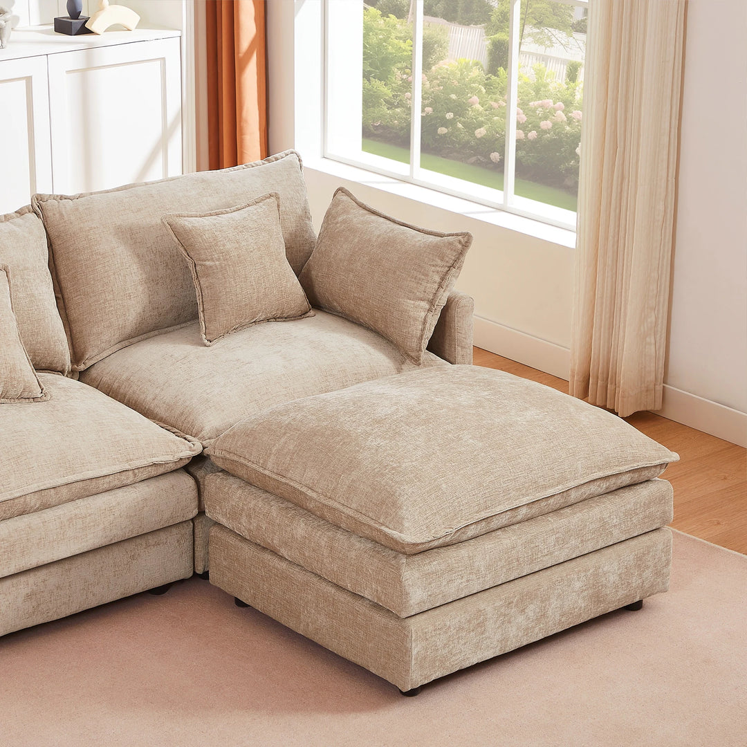Modular Sectional Sofa, 102 Inch L Shaped Couch Set for Living Room