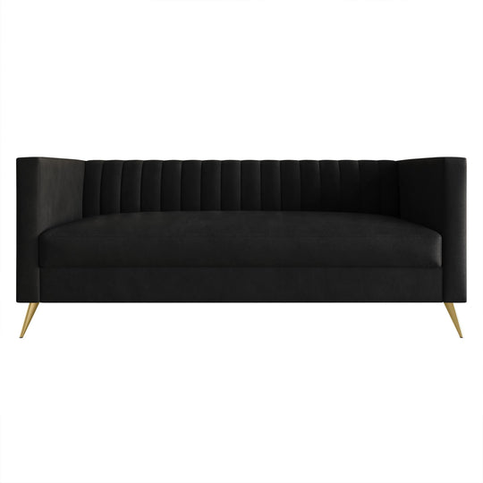 Clayfell Weiss Velvet Square Arm Chair/ Loveseat/ Sofa