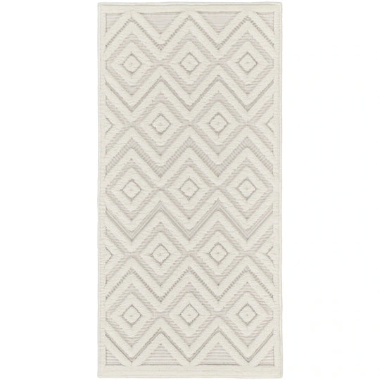 Versatile Indoor/Outdoor Geometric Flatweave Area Rug