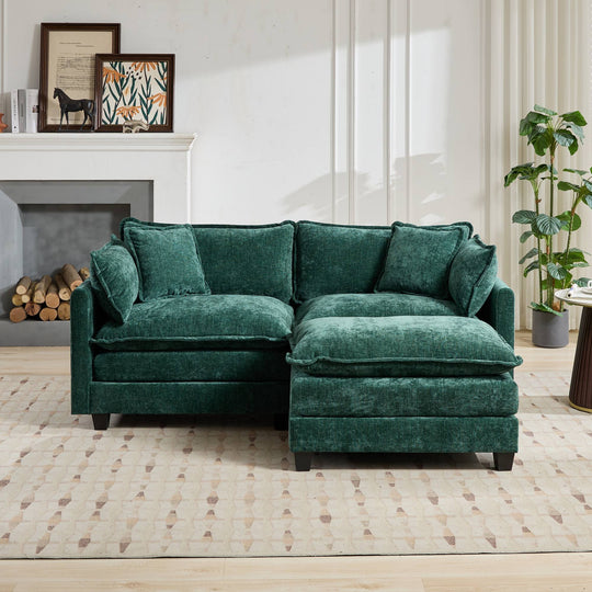 Cloud Sofa Loveseat,Modern Sectional Couch,Comfy Double Layer Upholstered Seat Cushion