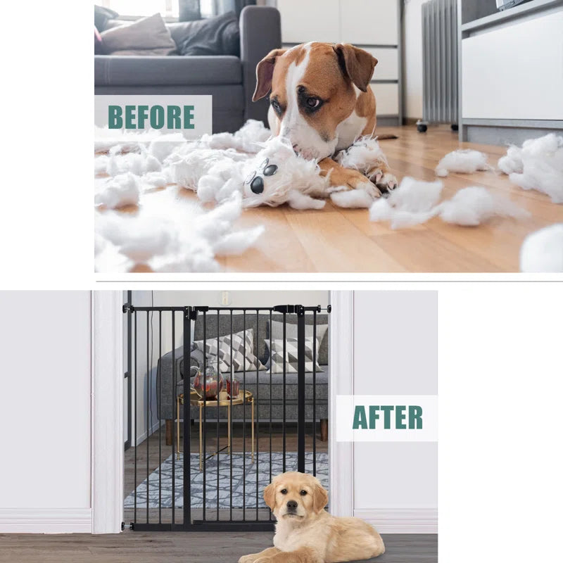 Carion Metal Adjustable Pressure Mounted Pet Gate
