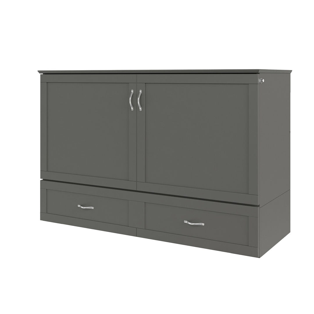 Hamilton Murphy Bed Chest with Mattress and Storage Drawer