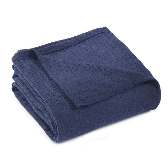 Waffle Weave Honeycomb Knit Soft Cotton Blanket
