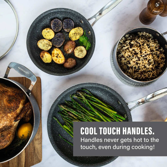 20 Piece Nonstick Aluminum Cookware and Bakeware Set