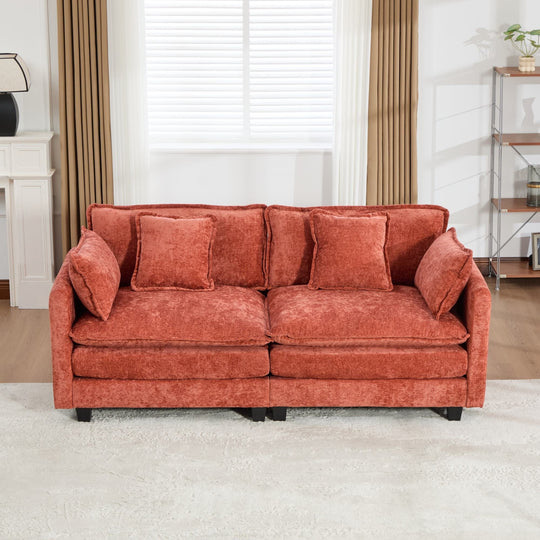 Cloud Sofa Loveseat,Modern Sectional Couch,Comfy Double Layer Upholstered Seat Cushion