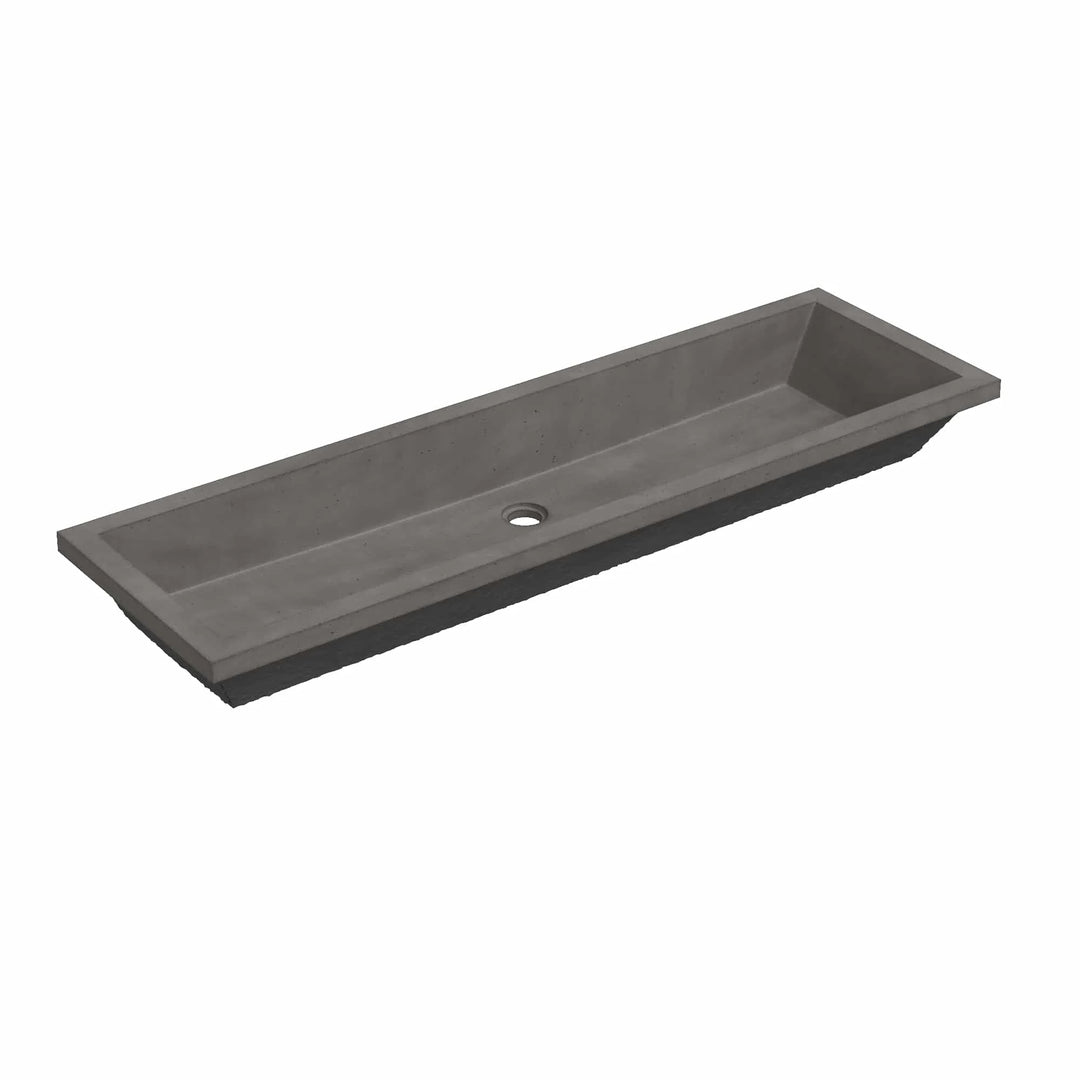 Arcata Nativestone Concrete Undermount Trough Bathroom Sink