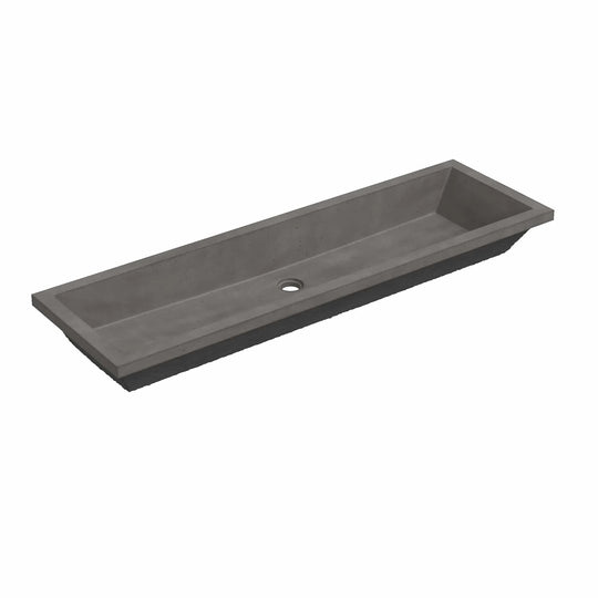 Arcata Nativestone Concrete Undermount Trough Bathroom Sink