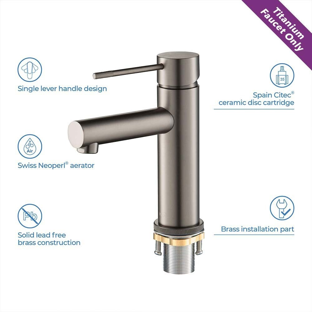 Luxury Single Hole Bathroom Faucet