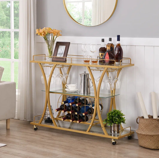 Forbin Metal Bar Cart