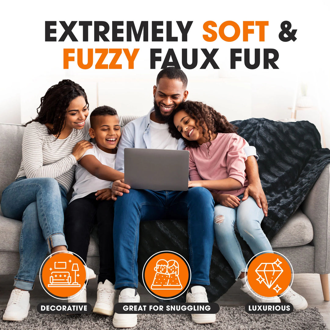 40 X 50 Ultra Soft Faux Fur Throw Blanket