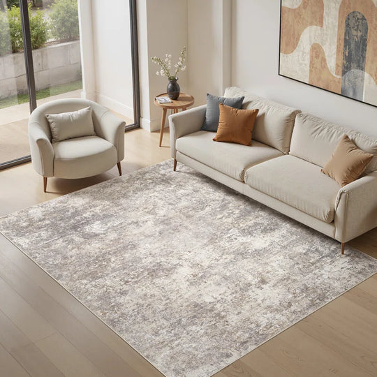 Dagmar Area Rug Living Room Rugs - Large Soft Indoor Neutral Modern Abstract Low Pile Washable Rug Carpet for Bedroom Dining Room Farmhouse Home Office