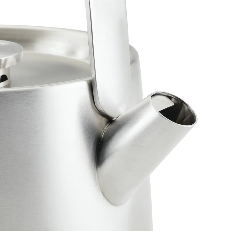 Kitchenaid Stainless Steel Whistling Induction Teakettle, 1.9 Quart, Brushed Stainless Steel