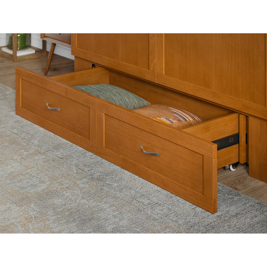 Hamilton Murphy Bed Chest with Mattress and Storage Drawer