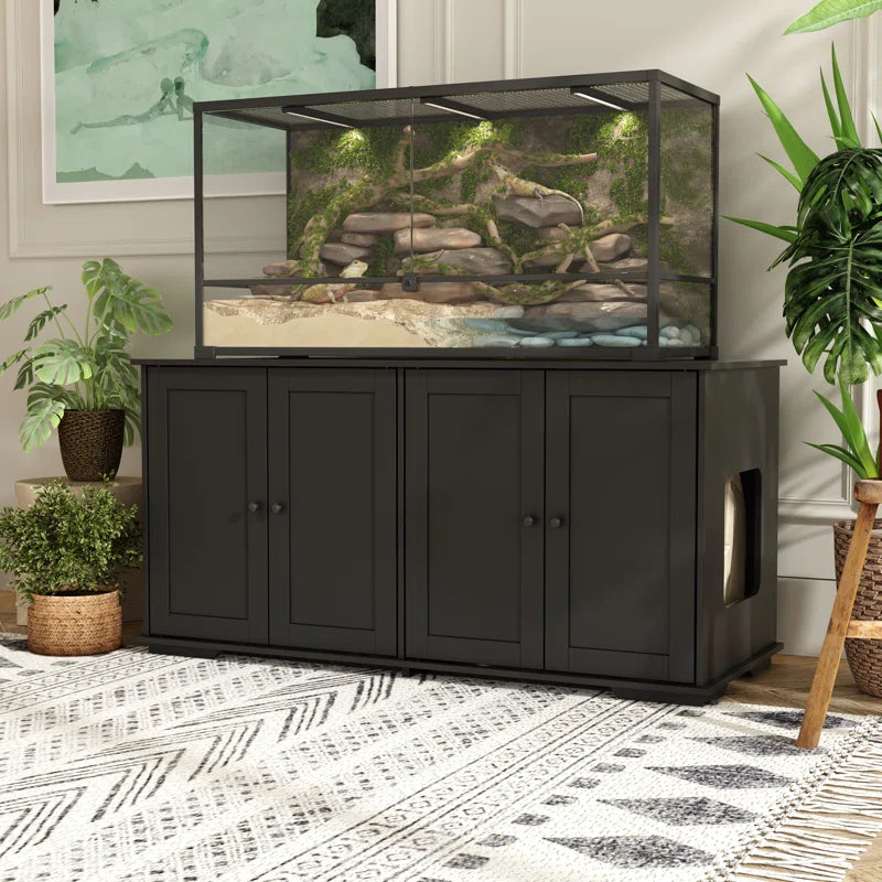 47.2'' X 19.7'' X 23.6'' Wood Reptile Stand