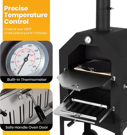 Free Standing Wood Burning Pizza Oven