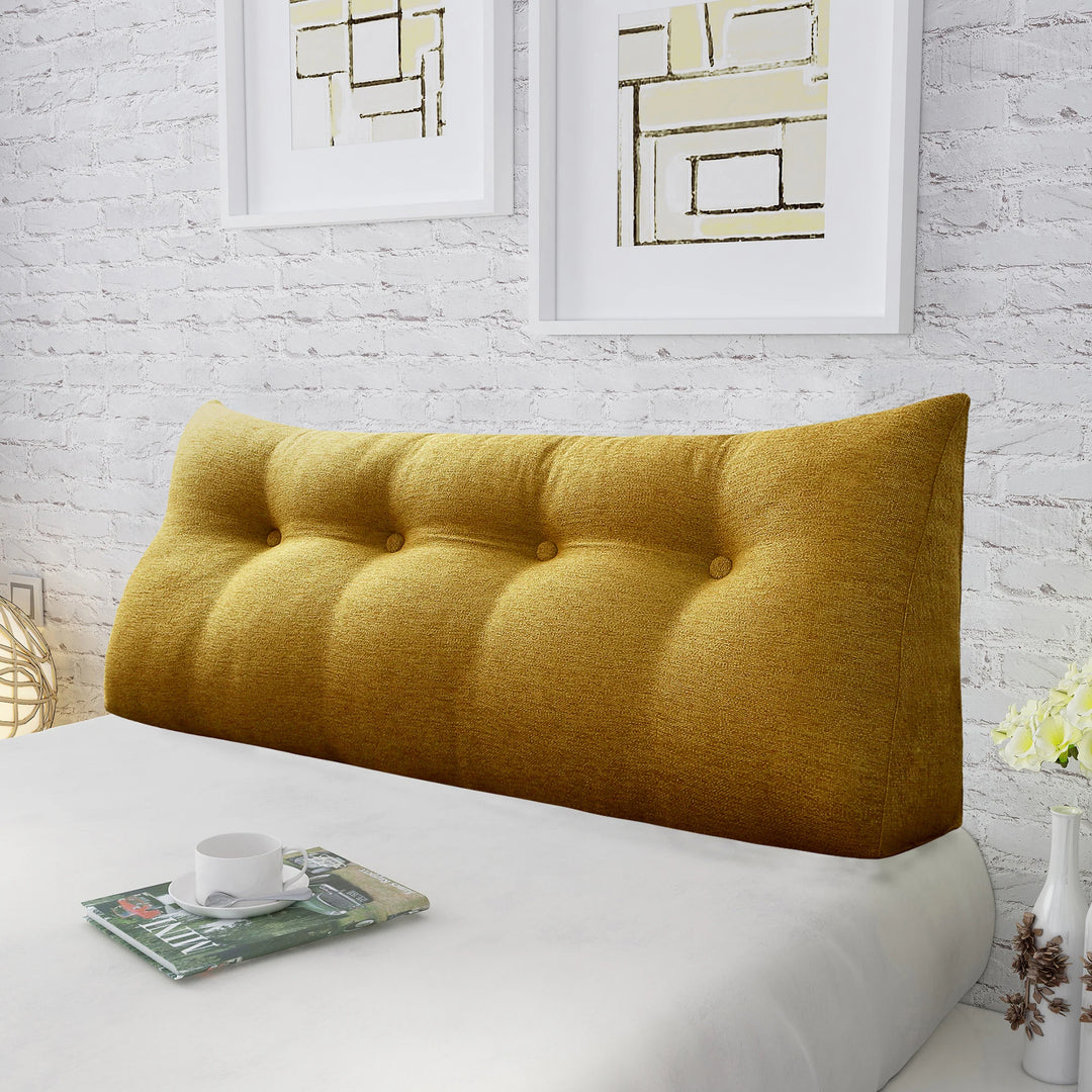 Bed Rest Wedge Reading Pillow Headboard Back Support Cushion