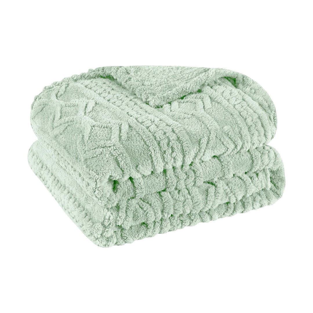 Arctic Boho Jacquard Plush Fluffy Fleece Blanket