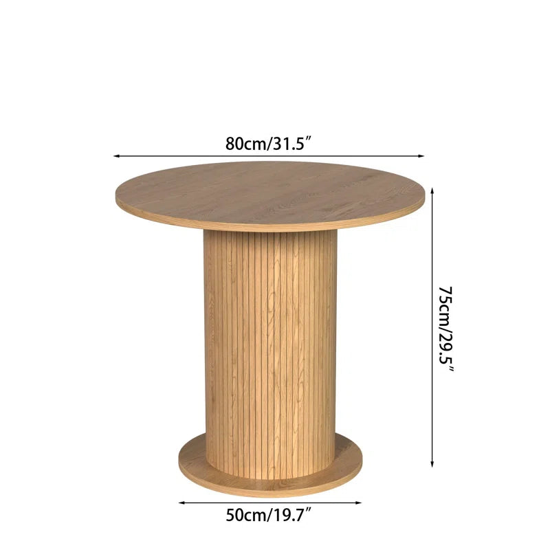 Round Dining Table, Farmhouse Kitchen Table for Kitchen Living Room